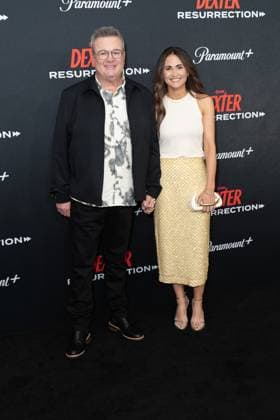 arrives on the red carpet at the world premiere of Dexter: Resurrection at Alice Tully Hall on Wednesday, July 9, 2025 in New York City.  NYP20250709608 DEREKxFRENCH