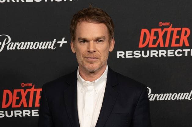 Michael C. Hall arrives on the red carpet at the world premiere of Dexter: Resurrection at Alice Tully Hall on Wednesday, July 9, 2025 in New York City.  NYP20250709642 DEREKxFRENCH