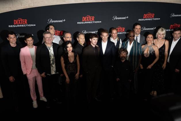 arrives on the red carpet at the world premiere of Dexter: Resurrection at Alice Tully Hall on Wednesday, July 9, 2025 in New York City.  NYP20250709671 DEREKxFRENCH