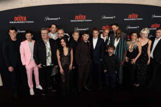 arrives on the red carpet at the world premiere of Dexter: Resurrection at Alice Tully Hall on Wednesday, July 9, 2025 in New York City.  NYP20250709672 DEREKxFRENCH