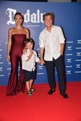 Rome, Cinema The Space Moderno Photocall of the film Dedalus , In the photo: Carolina Rey with Roberto Cipullo and son  Copyright: xVincenzoxLandix xipa-agency.netx xVincenzoxLandix IPA_Agency_IPA60213880