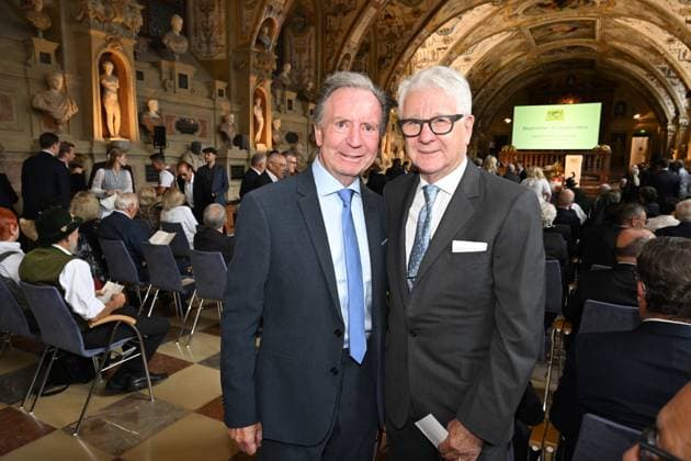 Gerd Rubenbauer Marcel Reif Bayerischer Verdienstorden im Antiquarium der Residenz in München am 9. Juli 2025