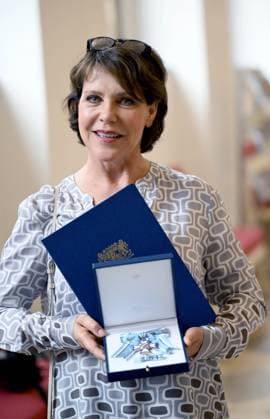 Janina Hartwig Bayerischer Verdienstorden im Antiquarium der Residenz in München am 9. Juli 2025