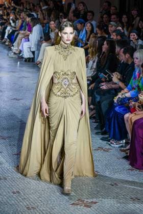 PFW - Zuhair Murad Runway A model walks the runway during the Zuhair Murad Haute Couture Fall Winter 2025 2026 show as part of Paris Fashion Week on July 09, 2025 in Paris, France. Photo by Shootpix ABACAPRESS.COM Paris France  Copyright: xShootpix ABACAx