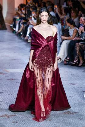 PFW - Zuhair Murad Runway A model walks the runway during the Zuhair Murad Haute Couture Fall Winter 2025 2026 show as part of Paris Fashion Week on July 09, 2025 in Paris, France. Photo by Shootpix ABACAPRESS.COM Paris France  Copyright: xShootpix ABACAx