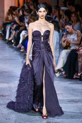 PFW - Zuhair Murad Runway A model walks the runway during the Zuhair Murad Haute Couture Fall Winter 2025 2026 show as part of Paris Fashion Week on July 09, 2025 in Paris, France. Photo by Shootpix ABACAPRESS.COM Paris France  Copyright: xShootpix ABACAx