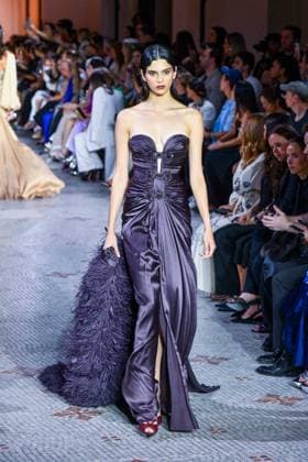 PFW - Zuhair Murad Runway A model walks the runway during the Zuhair Murad Haute Couture Fall Winter 2025 2026 show as part of Paris Fashion Week on July 09, 2025 in Paris, France. Photo by Shootpix ABACAPRESS.COM Paris France  Copyright: xShootpix ABACAx
