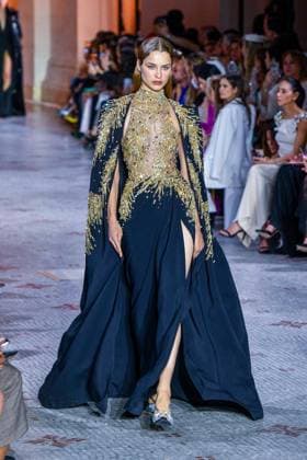 PFW - Zuhair Murad Runway A model walks the runway during the Zuhair Murad Haute Couture Fall Winter 2025 2026 show as part of Paris Fashion Week on July 09, 2025 in Paris, France. Photo by Shootpix ABACAPRESS.COM Paris France  Copyright: xShootpix ABACAx
