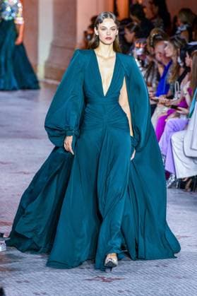 PFW - Zuhair Murad Runway A model walks the runway during the Zuhair Murad Haute Couture Fall Winter 2025 2026 show as part of Paris Fashion Week on July 09, 2025 in Paris, France. Photo by Shootpix ABACAPRESS.COM Paris France  Copyright: xShootpix ABACAx
