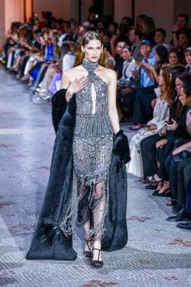 PFW - Zuhair Murad Runway A model walks the runway during the Zuhair Murad Haute Couture Fall Winter 2025 2026 show as part of Paris Fashion Week on July 09, 2025 in Paris, France. Photo by Shootpix ABACAPRESS.COM Paris France  Copyright: xShootpix ABACAx