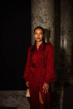 PFW - Elie Saab Front Row Maisie Richardson-Sellers attends the Elie Saab Haute Couture Fall Winter 2025-2026 show, as part of Paris Fashion Week in Paris, France on July 9, 2025. Photo by Ammar Abd Rabbo ABACAPRESS.COM Paris France  Copyright: xAbdxRabboxAmmar ABACAx