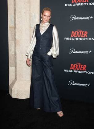 Showtime and Paramount+ s Dexter: Resurrection series premiere Featuring: Uma Thurman Where: New York, United States When: 09 Jul 2025 Credit: Janet Mayer INSTARimages.com EDITORIAL USE ONLY. NOT FOR USE BY NEWSPAPERS BASED IN THE UK. Copyright: xx instar54907803