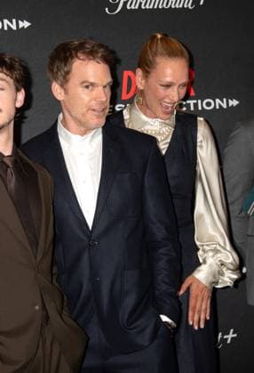 Showtime and Paramount+ s Dexter: Resurrection series premiere Featuring: Michael C. Hall, Uma Thurman Where: New York, United States When: 09 Jul 2025 Credit: Janet Mayer INSTARimages.com EDITORIAL USE ONLY. NOT FOR USE BY NEWSPAPERS BASED IN THE UK. Copyright: xx instar54907818