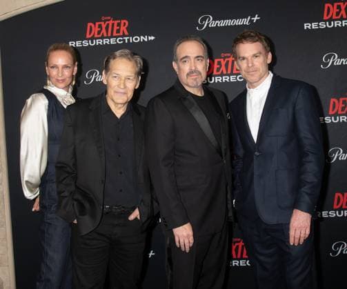 Showtime and Paramount+ s Dexter: Resurrection series premiere Featuring: Uma Thurman, James Remar, David Zayas and Michael C. Hall Where: New York, United States When: 09 Jul 2025 Credit: Janet Mayer INSTARimages.com EDITORIAL USE ONLY. NOT FOR USE BY NEWSPAPERS BASED IN THE UK. Copyright: xx instar54907827