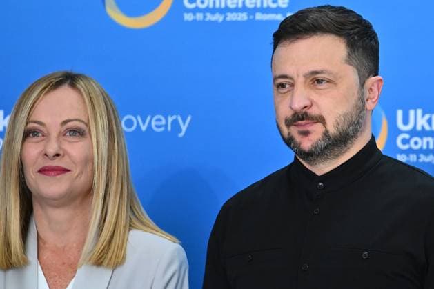 News Themen der Woche KW28 News - Ukraine Recovery Conference 2025 Giorgia Meloni, Italian Prime Minister, and Volodymyr Zelensky, Ukrainian President, participate in the Ukraine Recovery Conference 2025, 10 June 2025, La Nuvola Convention Center, Rome, Italy. Rome La Nuvola Convention Center Italy Copyright: xDomenicoxCippitellix xLiveMediax LPN_1952319