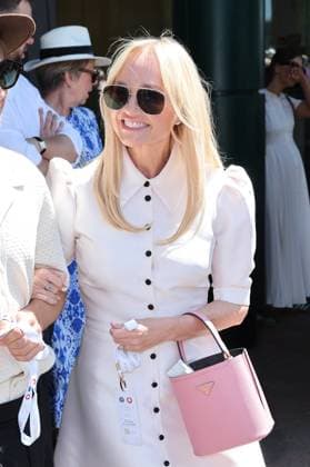 . 10 07 2025. London, United Kingdom. Emma Bunton arriving on day eleven of the Wimbledon Tennis Championships in London..  xStephenxLockx xi-Imagesx IIM-26093-0011
