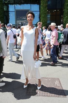 . 10 07 2025. London, United Kingdom. Jourdan Dunn arriving on day eleven of the Wimbledon Tennis Championships in London..  xStephenxLockx xi-Imagesx IIM-26093-0018