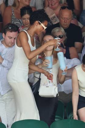 . 10 07 2025. London, United Kingdom. Jourdan Dunn in the crowd on day eleven of the Wimbledon Tennis Championships in London..  xStephenxLockx xi-Imagesx IIM-26093-0041