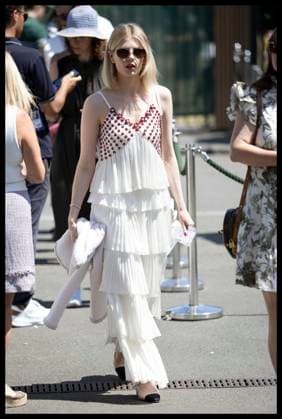 . 10 07 2025. London, United Kingdom. Actress Lucy Boynton arriving on day eleven of the Wimbledon Tennis Championships in London..  xStephenxLockx xi-Imagesx IIM-26093-0071