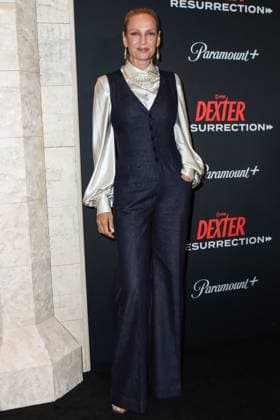 World Premiere Of Paramount+ And Showtime s Dexter: Resurrection Season 1 American actress Uma Thurman arrives at the World Premiere Of Paramount+ And Showtime s Dexter: Resurrection Season 1 held at the Alice Tully Hall at the Lincoln Center for the Performing Arts in Manhattan, New York City, New York, United States. Alice Tully Hall at the Lincoln Center for the Performing Arts, Manhattan, New York City, New York, USA New York United States  Copyright: xImagexPressxAgencyx originalFilename: collin-worldpre250710_npI87.jpg