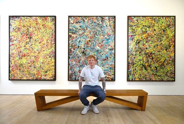 Ed Sheeran™s ˜Cosmic Carpark Paintings™ at HENI EDITORIAL USE ONLY Ed Sheeran at the exhibition of his ˜Cosmic Carpark Paintings™ at HENI Gallery in London. The artwork release offers the public an opportunity to collect original artworks, and edition prints by Ed Sheeran, which are available to buy exclusively on HENI. The share of the profits from these sales will be donated to the Ed Sheeran Foundation, a UK-wide initiative aimed at providing inclusive, high-quality music education for every child., Credit:Doug Peters PA Media Assignments Avalon UK, London  Copyright: xDougxPeters PAxMediaxAssignmentsx xAvalonx 1020503926