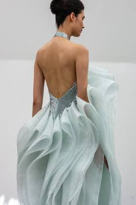 PFW - Rami Al Ali Runway A model walks the runway at the Rami Al Ali Haute Couture Fall Winter 2025-2026 show, as part of Paris Fashion Week in Paris, France on July 10, 2025. Rami Al Ali is the first Syrian fashion designer to present a collection ‘officially’ at the Paris Haute Couture week. Photo by Ammar Abd Rabbo ABACAPRESS.COM Paris France  Copyright: xAbdxRabboxAmmar ABACAx