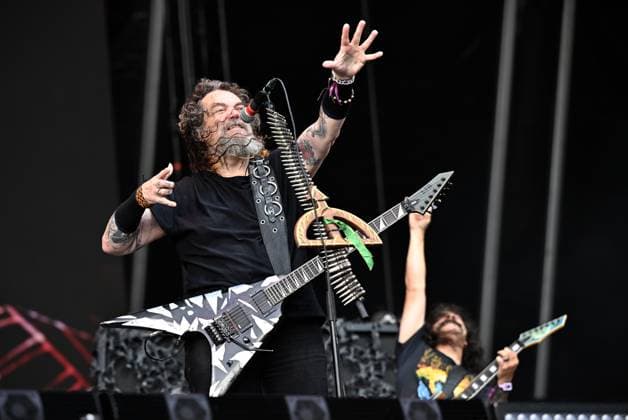 Singer Max Cavalera of Brazilian-American group Soulfly performs during the second day of the Masters of Rock music festival, in Vizovice, Czech Republic, on July 11, 2025. (CTKxPhoto DaliborxGluck) CTKPhotoP2025071106531  CTKPhotoP2025071106531