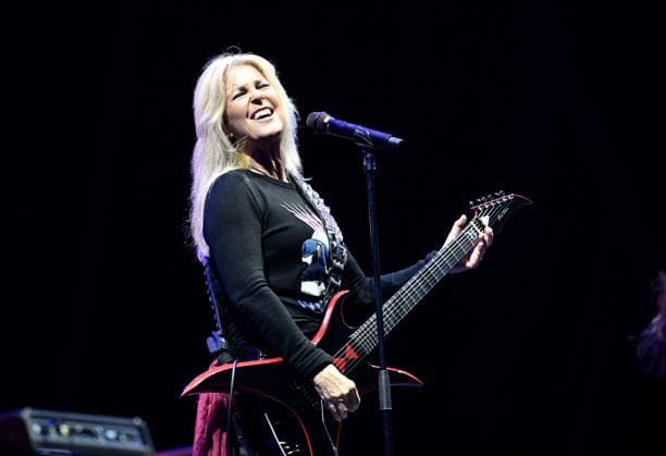 British guitarist, vocalist, and songwriter Lita Ford performs during the second day of the Masters of Rock music festival, in Vizovice, Czech Republic, on July 11, 2025. (CTKxPhoto DaliborxGluck) CTKPhotoP2025071107095  CTKPhotoP2025071107095