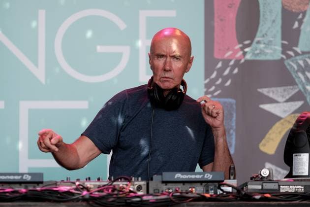 UK: The Genesis Scottish Open at The Renaissance Club, North Berwick, Scotland on 11 July 2025: Pictured: Scottish author Irvine Welsh played a DJ set in the fan village after the second round of the Genesis Scottish Open 2025 at The Renaissance Club, North Berwick, Scotland North Berwick The Renaissance Club Scotland Copyright: xAlexxToddx