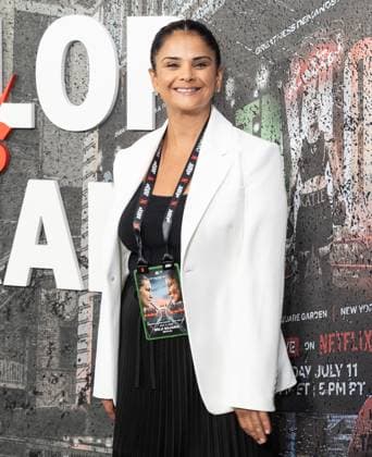 July 11, 2025, Bronx, New York, USA: Bela Bejaria arrives for Katie Taylor vs Amanda Serrano 3 boxing bout at Madison Square Garden in New York, NY on July 11, 2025 Bronx USA - ZUMAr339 20250711_znp_r339_036 Copyright: xLevxRadinx