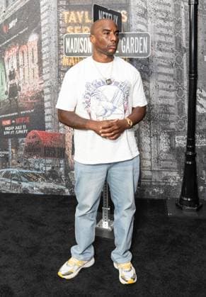 July 11, 2025, Bronx, New York, USA: Charlamagne tha God arrives for Katie Taylor vs Amanda Serrano 3 boxing bout at Madison Square Garden in New York, NY on July 11, 2025 Bronx USA - ZUMAr339 20250711_znp_r339_105 Copyright: xLevxRadinx