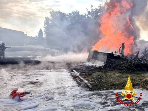 News Themen der Woche KW28 Bologna: A LPG tanker truck goes off the road and explodes, killing the driver.  Copyright: xFotogrammax xipa-agency.netx xFotogrammax IPA_Agency_IPA60295064