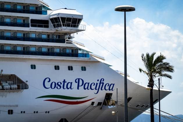 Daily Life In Sardinia The cruise ship Costa Pacifica of the company Costa Crociere is pictured in the harbor of Olbia in Sardinia, Italy, on July 3, 2025. Berlin Italy  Copyright: xEmmanuelexContinix originalFilename: contini-travelde250703_npRNx.jpg