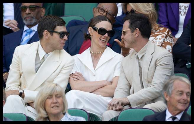 . 13 07 2025. London, United Kingdom. Keira Knightley in the Royal Box on the last day of the Wimbledon Tennis Championships in London.  xStephenxLockx xi-Imagesx IIM-26103-0069