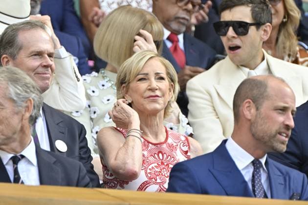 Tennis : Wimbledon -2025 - ITF - Tennis - Wimbledon - ITF - Royal Box - Arrivee de la famille royale d Angleterre - Prince William de Galles - Princesse Kate de Galles - Georges et Charlotte GB  Copyright: xChryslenexCaillaudx xPznewsx