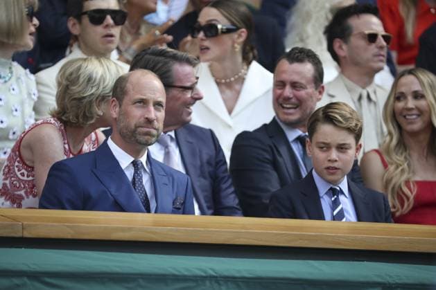 Wimbledon Championships 2025 Day 14, 01 07 25 Wimbledon Championships 2025 Day 14, 13 07 25 Gentlemens’ Singles - Final Centre Court Jannick Sinner v Carlos Alcaraz Prince and Princess of Wales in the Royal Box on Centre Court with Prince George and Princess Charlotte  Copyright: xMarcxAspland ThexTimesx NINTCHDBPICT001009666323