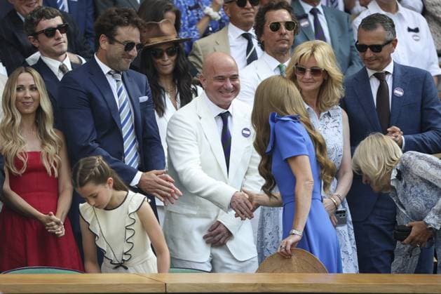 Wimbledon Championships 2025 Day 14, 01 07 25 Wimbledon Championships 2025 Day 14, 13 07 25 Gentlemens’ Singles - Final Centre Court Jannick Sinner v Carlos Alcaraz Prince and Princess of Wales in the Royal Box on Centre Court with Prince George and Princess Charlotte  Copyright: xMarcxAspland ThexTimesx NINTCHDBPICT001009666326