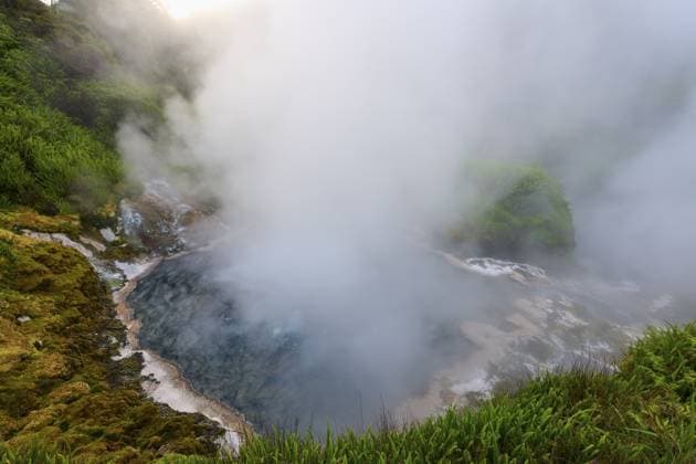 Heiße Quelle, eingebettet in eine üppige, stille Naturlandschaft, Te Manaroa Spring, Heiße Quelle, Waikite Valley, Bay of Plenty, Nordinsel, Neuseeland, Ozeanien Hot spring embedded in a lush, tranquil natural landscape, Te Manaroa Spring, hot spring, Waikite Valley, Bay of Plenty, North Island, New Zealand, Oceania Copyright: imageBROKER RaimundxLinke ibxrde13882216.jpg