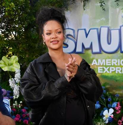 Rihanna, the voice of Smurfette in the animated musical comedy Smurfs attends the premiere of the motion picture at Paramount Studios in Los Angeles on Sunday, July 13, 2025. Storyline: When Papa Smurf (John Goodman) is mysteriously taken by evil wizards, Razamel and Gargamel, Smurfette (Rihanna) leads the Smurfs on a mission into the real world to save him. With the help of new friends, the Smurfs must discover what defines their destiny to save the universe.  LAP2025071306 JIMxRUYMEN