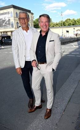 Patrick Lindner mit Mann Peter Schäfer Klassik am Odeonsplatz mit Unterstützung von Mercedes-Benz in München am 13.Juli 2025
