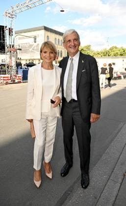 Uschi Glas mit Mann Dieter Hermann Klassik am Odeonsplatz mit Unterstützung von Mercedes-Benz in München am 13.Juli 2025