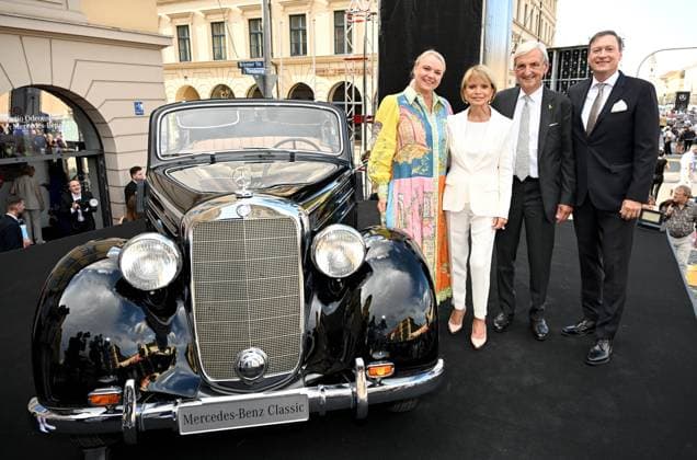 Johannes Fritz mit Frau Angelika, Uschi Glas mit Mann Dieter Hermann Klassik am Odeonsplatz mit Unterstützung von Mercedes-Benz in München am 13.Juli 2025