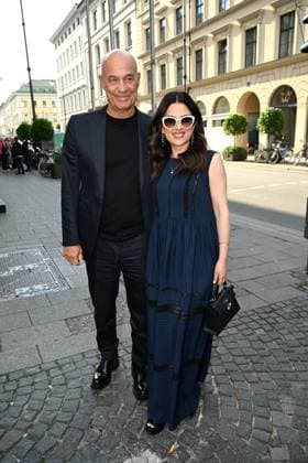 Heiner Lauterbach mit Frau Viktoria Klassik am Odeonsplatz mit Unterstützung von Mercedes-Benz in München am 13.Juli 2025