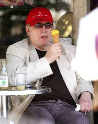 Actor Brian Cox enjoying an ice cream in Primrose Hill in the sunshine London, England - 08.09.06, London, United Kingdom Owen Beiny WENN 831805.jpg