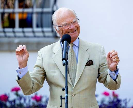 14-07-2025 Borgholm King Carl Gustaf attend the festivities for the crown princess her 48th birthday at Solliden palace, Borgholm, Sweden. Â  Copyright: xPPEx