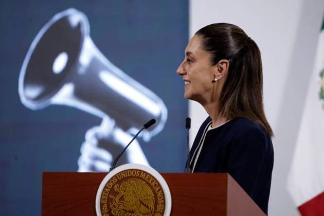 Mexico™s President Claudia Sheinbaum Holds Briefing Mexico™s President Claudia Sheinbaum Pardo said that the statements made by Ovidio Guzman s defense attorney were disrespectful and that they would sue him for defamation during a briefing conference at National Palace. on July 14, 2025 in Mexico City, Mexico. Mexico City CDMX Mexico Copyright: xLuisxBarronx