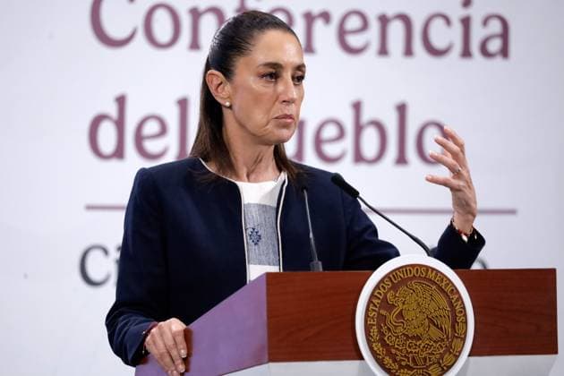 Mexico™s President Claudia Sheinbaum Holds Briefing Mexico™s President Claudia Sheinbaum Pardo said that the statements made by Ovidio Guzman s defense attorney were disrespectful and that they would sue him for defamation during a briefing conference at National Palace. on July 14, 2025 in Mexico City, Mexico. Mexico City CDMX Mexico Copyright: xLuisxBarronx