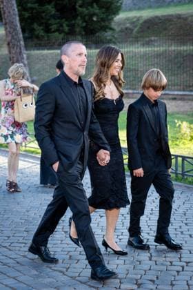 Christian Bale is seen outside of the Dolce & Gabbana fashion show at Foro Romano in Rome, Italy, on 14 July 2025. Christian Bale is seen outside of the Dolce & Gabbana fashion show at Foro Romano in Rome, Italy, on 14 July 2025., Credit:Stefano Costantino TTL Avalon Italy, Rome  Copyright: xStefanoxCostantinoxTTLx xAvalonx 1022123548