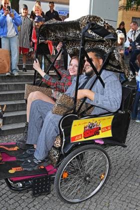 Jella Haase, Yasin El Harrouk bei der SchwarzeSchafe Premiere im Kino in der Kulturbrauerei in Berlin am 15.07.2025