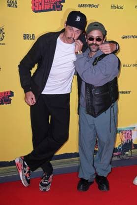 Marc Hosemann, Arman Kashani bei der SchwarzeSchafe Premiere im Kino in der Kulturbrauerei in Berlin am 15.07.2025